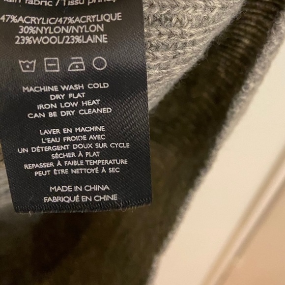 Slate & Stone Gray Emory Colorblock Stripe Crew Neck Long Sleeve Sweater Men XL - Picture 5 of 5